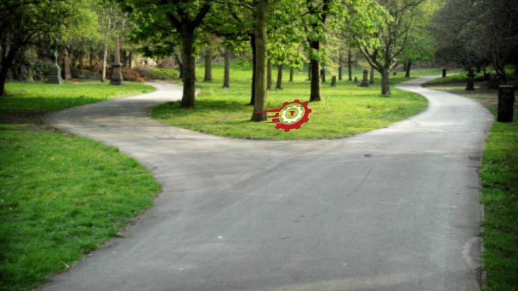 when given two paths choose