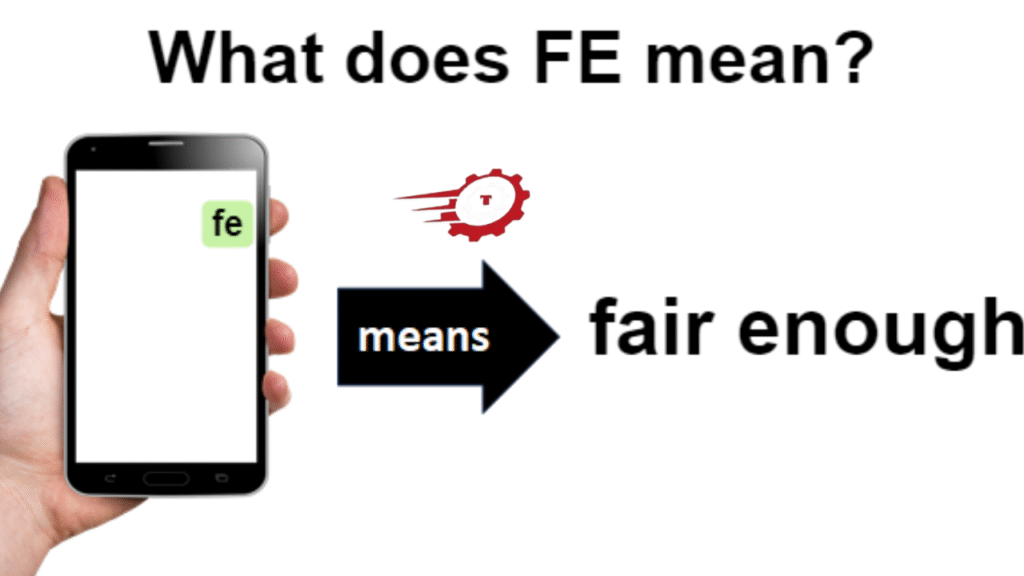 "what does fe mean in text"