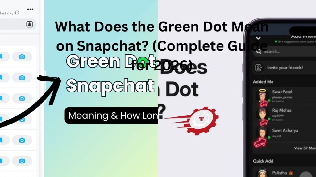 what does the green dot mean on snapchat