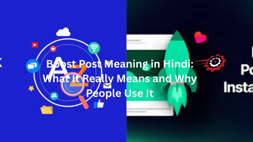 boost post meaning in hindi