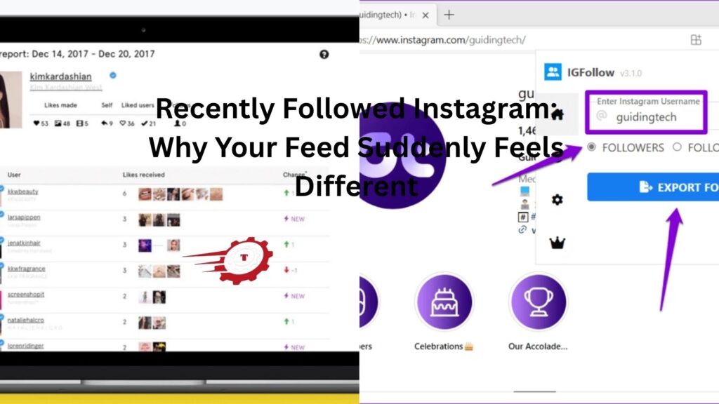 recently followed instagram